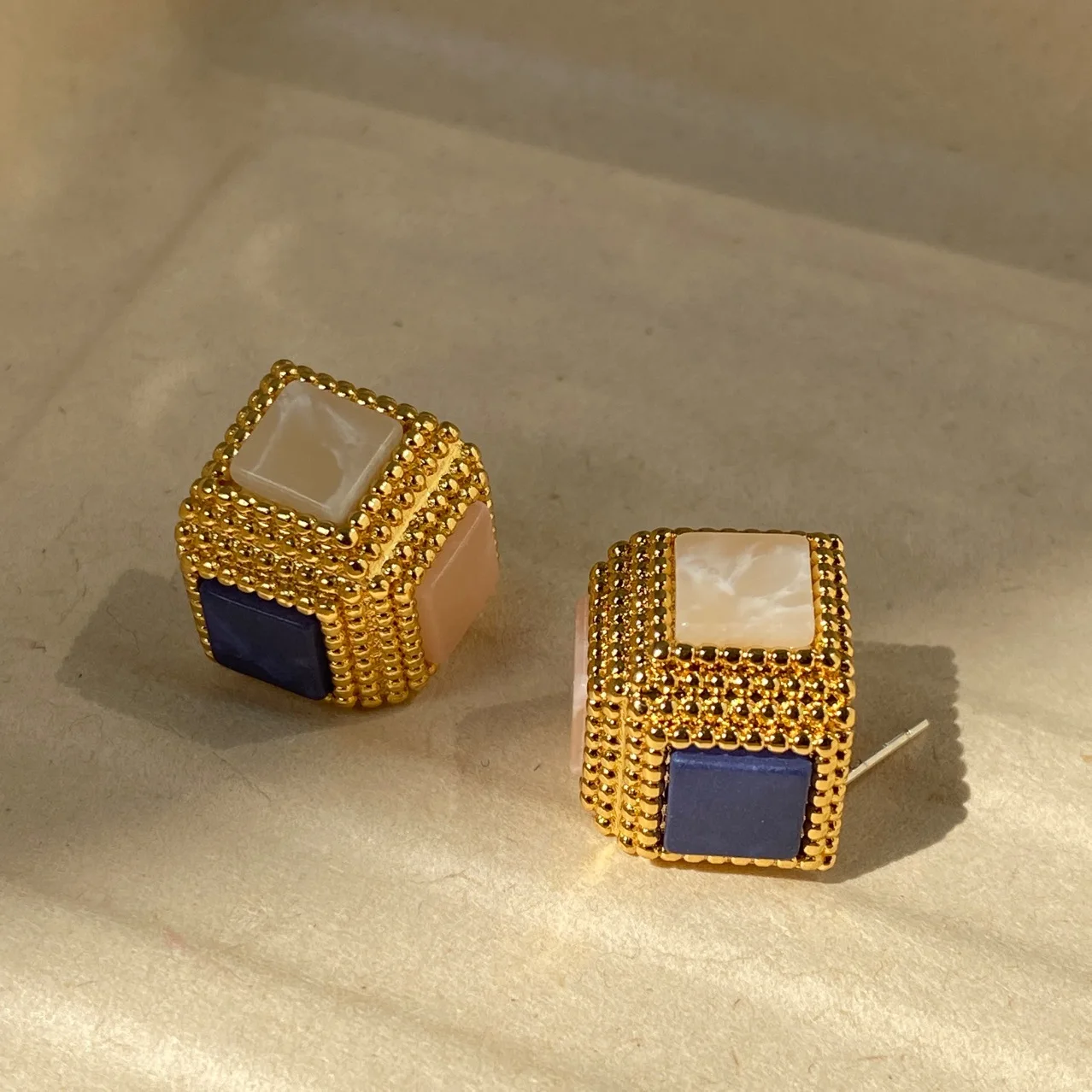 Brass Vintage Geo Colorful Square Earrings Women Jewelry Party Boho T Show Gown Runway Rare Korean Japan Trendy
Brass Vintage Geo Colorful Square Earrings Women Jewelry Party Boho T Show Gown Runway Rare Korean Japan Trendy