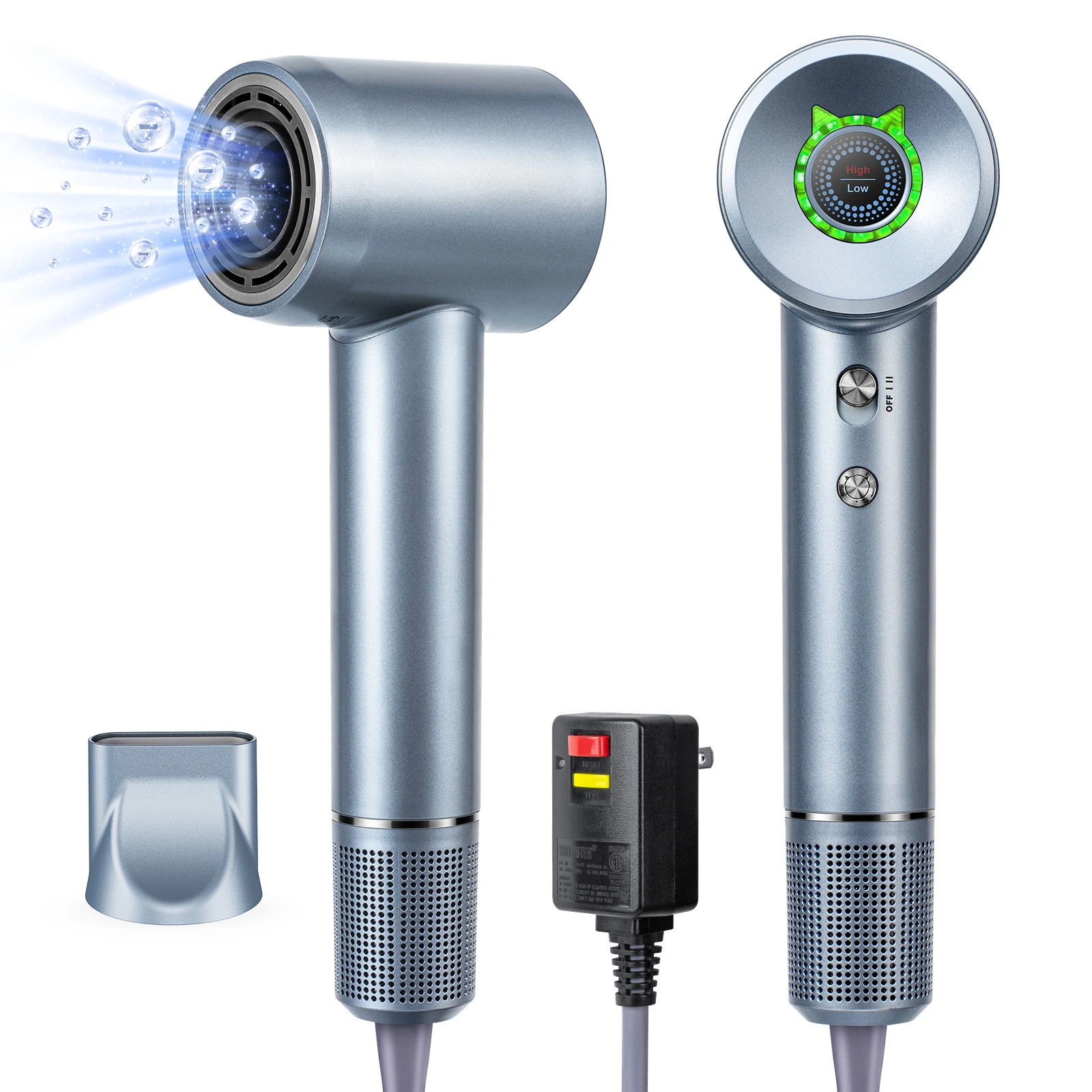 5-in-1 Multi-Functional Hair Dryer: Fast Drying, Intelligent Heat Control 600 Million Negative Ions for Frizz-Free Styling
5-in-1 Multi-Functional Hair Dryer: Fast Drying, Intelligent Heat Control 600 Million Negative Ions for Frizz-Free Styling