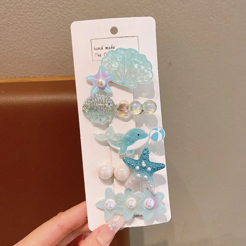 5Pcs/Set Sweet Ocean Series Shell Starfish Hair Clips Set Side Clip Pink Princess Headdress Conch Pearl Barrette Beach
5Pcs/Set Sweet Ocean Series Shell Starfish Hair Clips Set Side Clip Pink Princess Headdress Conch Pearl Barrette Beach