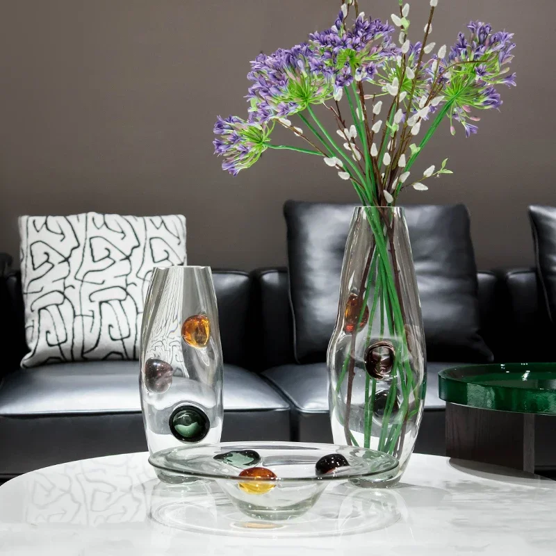Modern Simple Glass Vase Hand Blown Luxury Decor Nordic Style Flower for Home Decor Wholesale for Wedding Minimalist Design
Modern Simple Glass Vase Hand Blown Luxury Decor Nordic Style Flower for Home Decor Wholesale for Wedding Minimalist Design