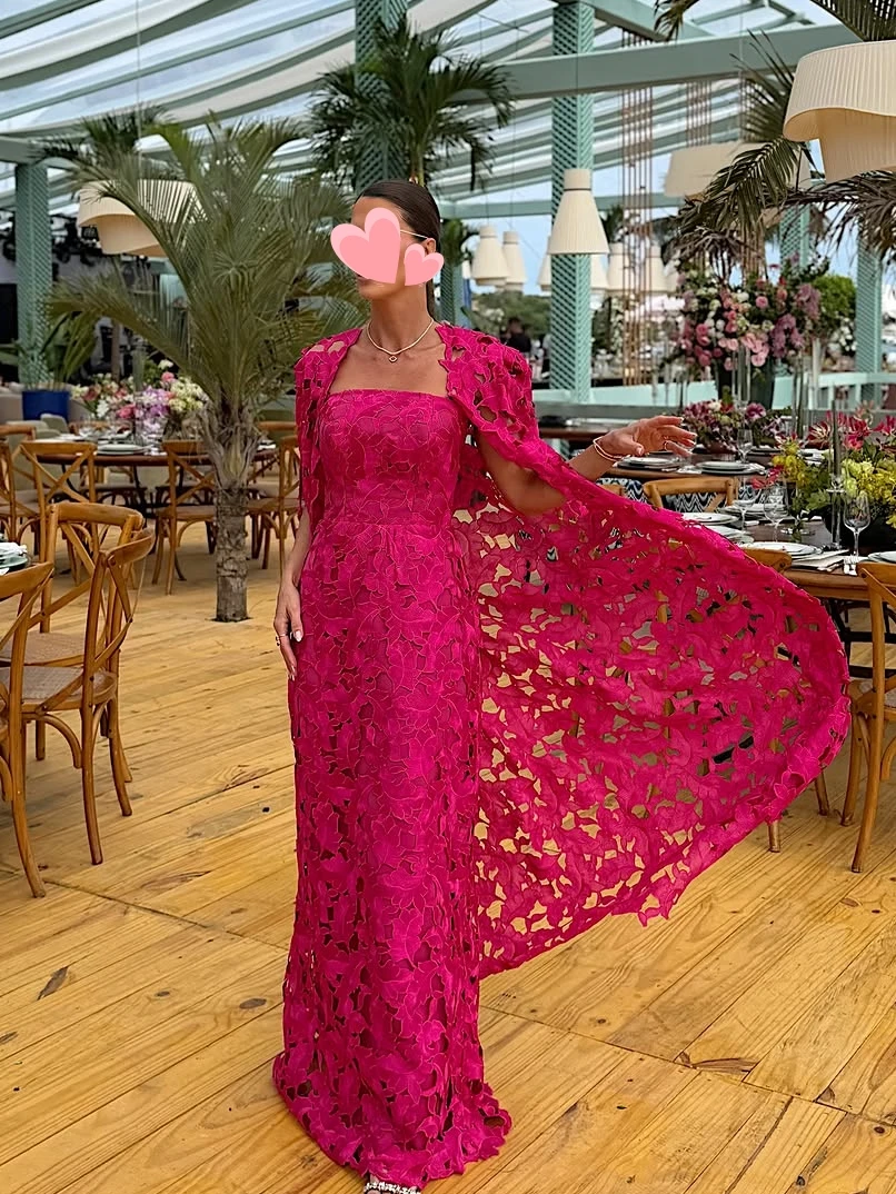 Oisslec Dress Elegant Vintage Sweet Red Flowers Lace Cape New Stylish Customized Formal Occasion Prom Dress Evening Party Gowns
Oisslec Dress Elegant Vintage Sweet Red Flowers Lace Cape New Stylish Customized Formal Occasion Prom Dress Evening Party Gowns