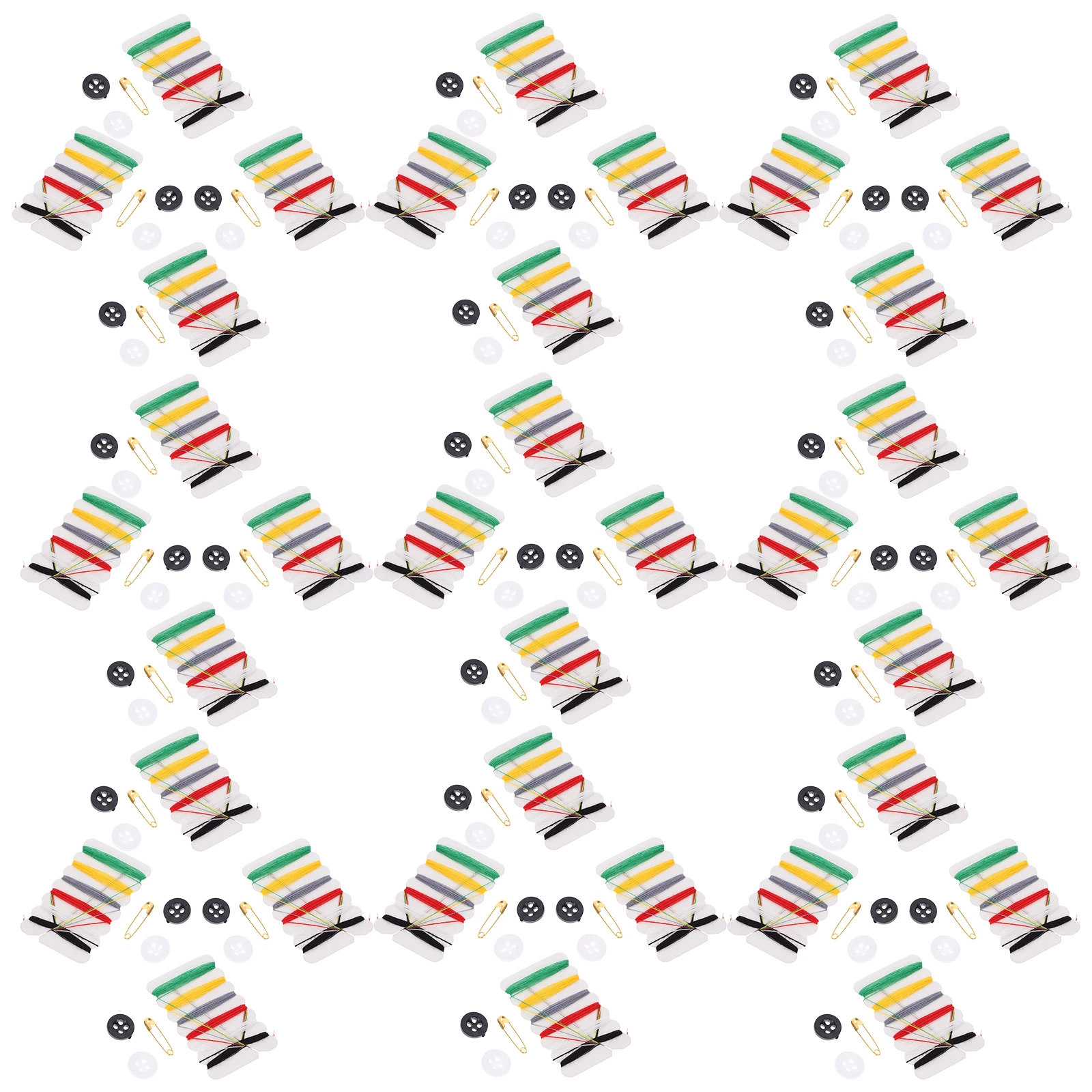 100 Packs Sewing Kits Mini Size Essential Tools Thread Needle Pins Buttons Ideal for Home Hotel Travel Commercial Use
100 Packs Sewing Kits Mini Size Essential Tools Thread Needle Pins Buttons Ideal for Home Hotel Travel Commercial Use