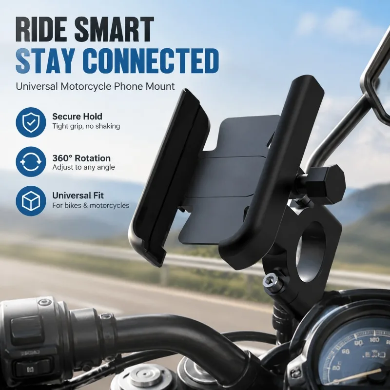 Aluminum Alloy Phone Holder Base Accessory Handlebar Mirror Mount Bracket Universal Navigation Stand for Electric Scooter
Aluminum Alloy Phone Holder Base Accessory Handlebar Mirror Mount Bracket Universal Navigation Stand for Electric Scooter