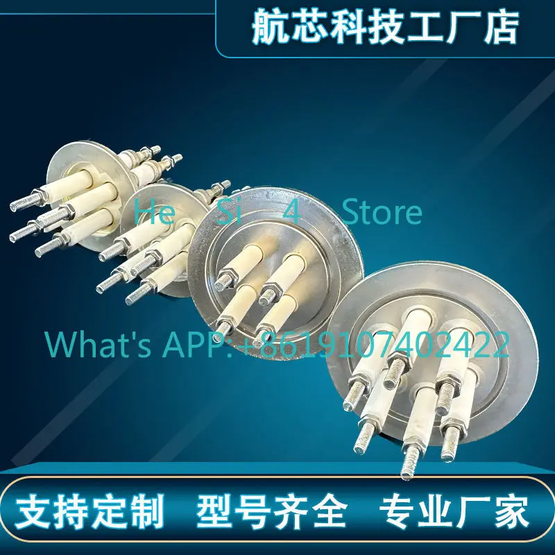 1pcs High vacuum flange electrode feedthrough connector
1pcs High vacuum flange electrode feedthrough connector