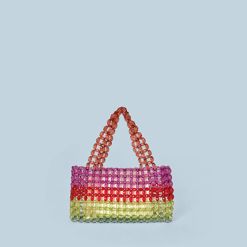 Handcrafted Rainbow Beaded Clutch Bag Acrylic Large Dance Women's Bag Winter New Style Multicolor Vintage Handbag
Handcrafted Rainbow Beaded Clutch Bag Acrylic Large Dance Women's Bag Winter New Style Multicolor Vintage Handbag