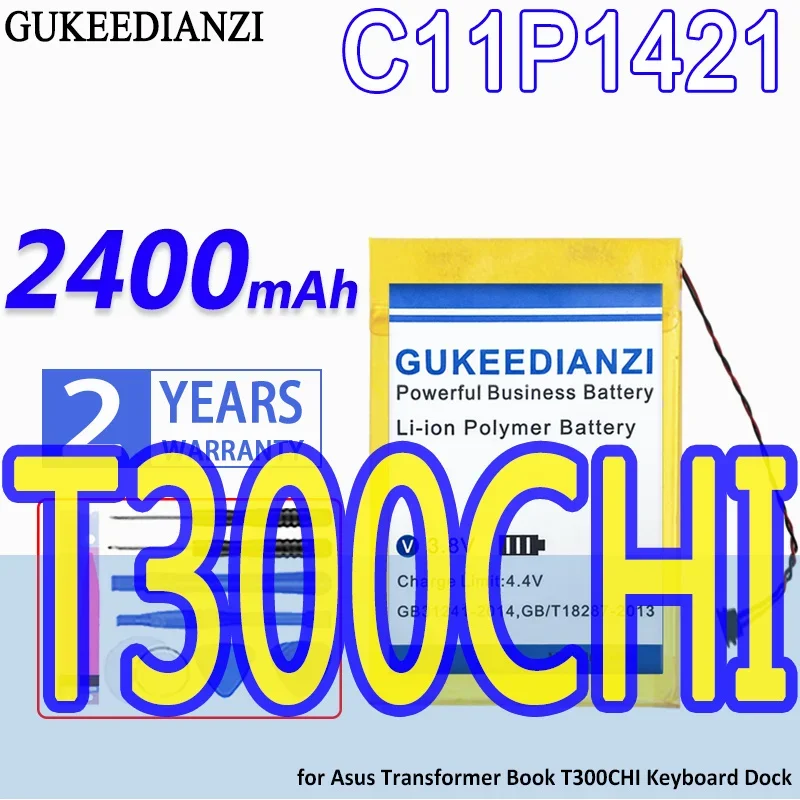 High Capacity GUKEEDIANZI Battery C11P1421 2400mAh for Asus Transformer Book T300CHI Keyboard Dock Tablet Batteries
High Capacity GUKEEDIANZI Battery C11P1421 2400mAh for Asus Transformer Book T300CHI Keyboard Dock Tablet Batteries