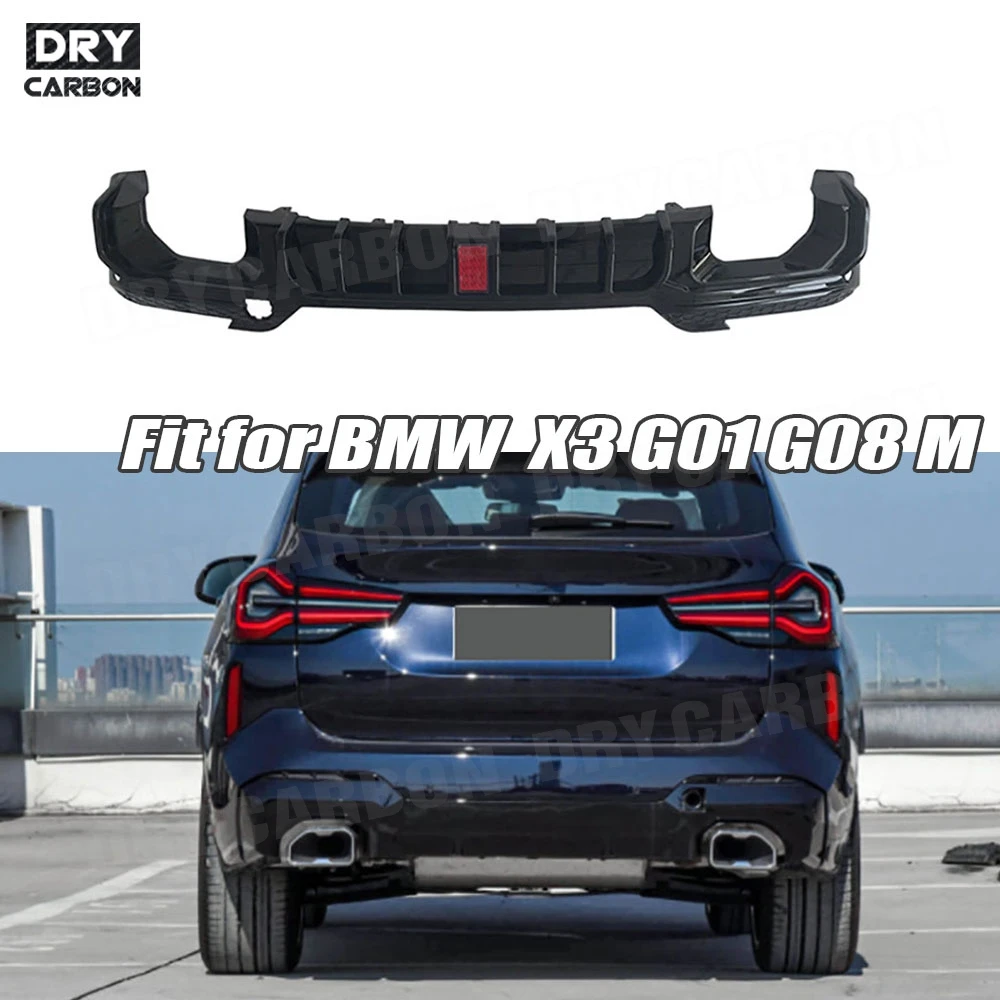 Gloss Black Rear Bumper Diffuser Lip With LED Light Rear Lip Diffuser Splitters Spoiler for BMW X3 G01 G08 M Sport 2022+
Gloss Black Rear Bumper Diffuser Lip With LED Light Rear Lip Diffuser Splitters Spoiler for BMW X3 G01 G08 M Sport 2022+