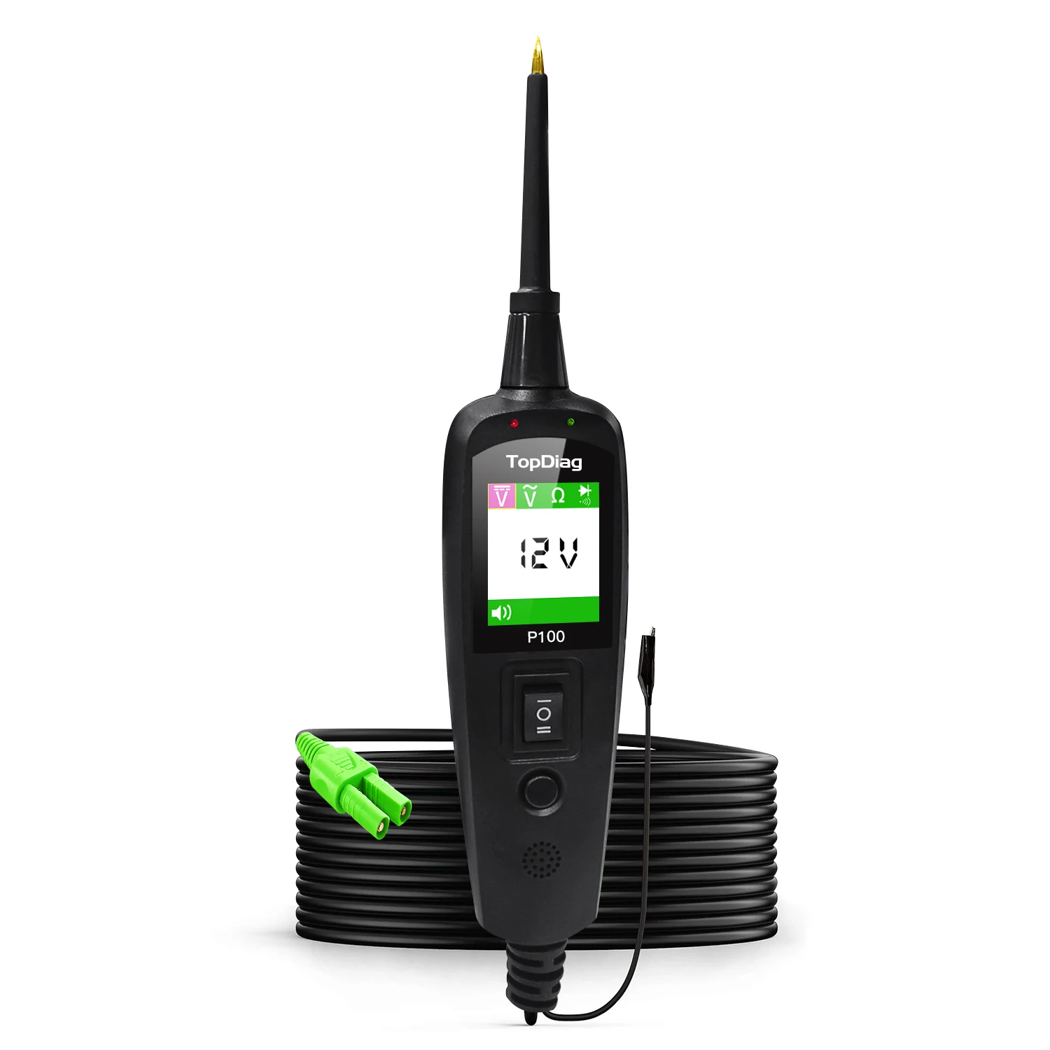 TopDiag P100 Automotive Digital Voltage Circuit Tester 12V 24V Power Circuit Probe Tester Car Electrical Test Tool Kit AC DC
TopDiag P100 Automotive Digital Voltage Circuit Tester 12V 24V Power Circuit Probe Tester Car Electrical Test Tool Kit AC DC
