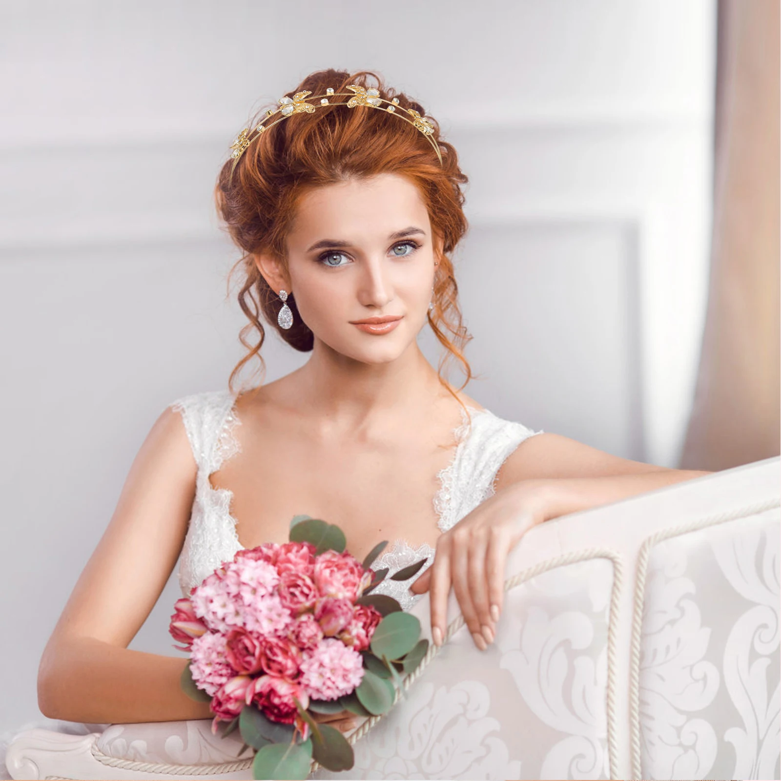 Rhinestone Hairband Decor Elegant Bridal Zinc Alloy Women Hair Ribbons Headband Wedding Girls Accessory Pansies Hair Tool
Rhinestone Hairband Decor Elegant Bridal Zinc Alloy Women Hair Ribbons Headband Wedding Girls Accessory Pansies Hair Tool