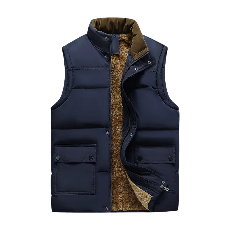 Thicken New Mens Vests Casual Versatile Down Sleeveless Jacket Windproof Brand Vest Man Outdoors Windproof Velvet Waistcoat
Thicken New Mens Vests Casual Versatile Down Sleeveless Jacket Windproof Brand Vest Man Outdoors Windproof Velvet Waistcoat