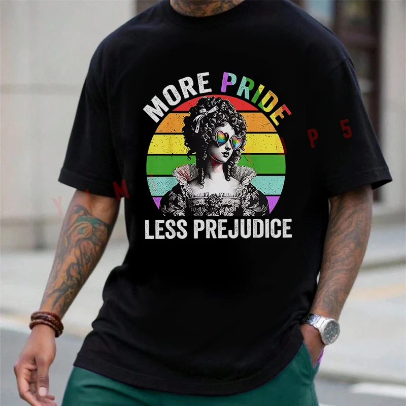 More Pride Less Prejudice Rainbow Lgbt Month Ally Men's T-shirt Moto Summer Cotton Short Sleeved Casual O-Neck Unisex Tops
More Pride Less Prejudice Rainbow Lgbt Month Ally Men's T-shirt Moto Summer Cotton Short Sleeved Casual O-Neck Unisex Tops