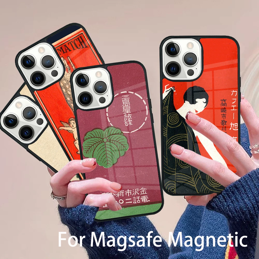 Japanese Matchbox Labels Phone Case Magesafe Magnetic Wireless Charge Cover For IPhone 16 11 12 13 14 15 Pro Max Plus Mini
Japanese Matchbox Labels Phone Case Magesafe Magnetic Wireless Charge Cover For IPhone 16 11 12 13 14 15 Pro Max Plus Mini