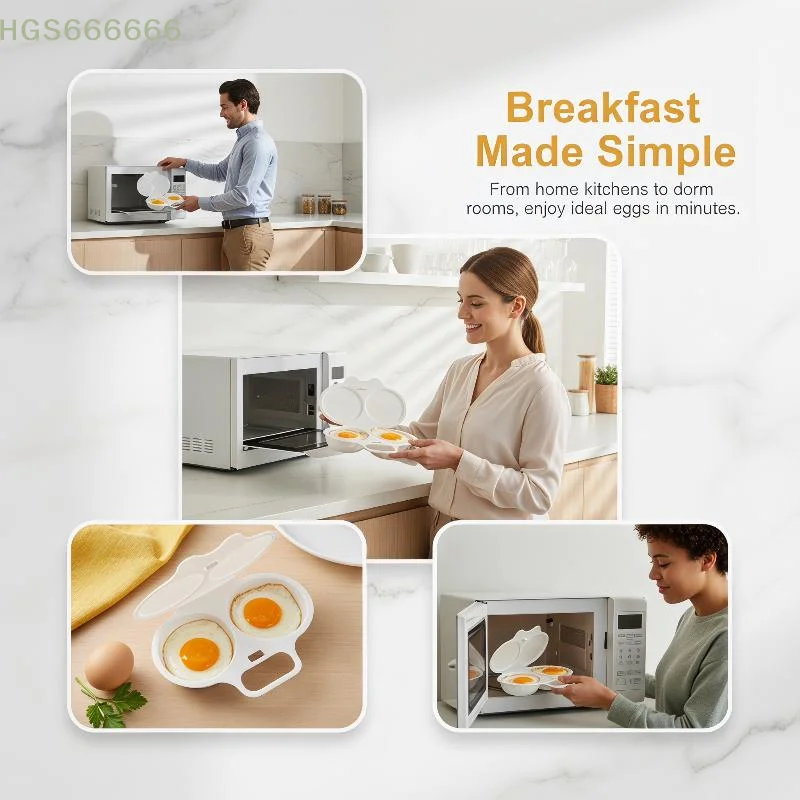 Microwave Egg Poacher 2 Cavity Food Grade Heat Resistant Plastic Reusable Cooker for Office Worker Breakfast
Microwave Egg Poacher 2 Cavity Food Grade Heat Resistant Plastic Reusable Cooker for Office Worker Breakfast