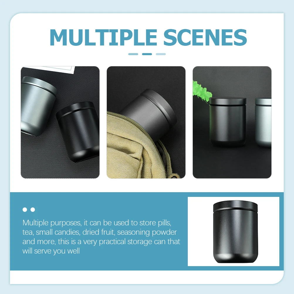 1pcs Premium Aluminum Alloy Sealed Storage Jar Waterproof Dustproof Container Portable Tea Leaves Canister For Pills Candies
1pcs Premium Aluminum Alloy Sealed Storage Jar Waterproof Dustproof Container Portable Tea Leaves Canister For Pills Candies