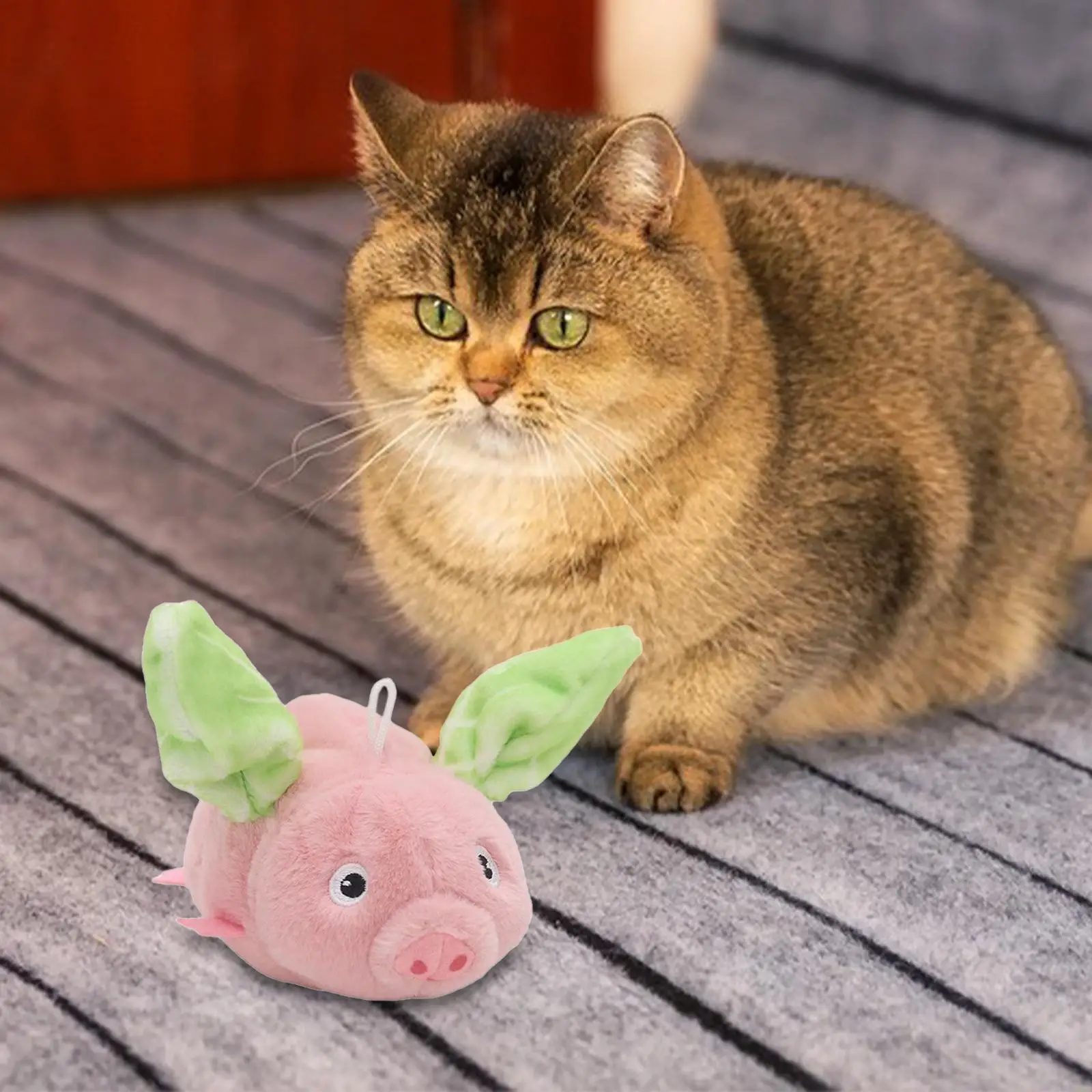 Electronic Piggy Cat Toys Fun Realistic Sound Interactive Cat Toy Electronic Sound Cat Toy for Home Travel Exercise Play Hunting
Electronic Piggy Cat Toys Fun Realistic Sound Interactive Cat Toy Electronic Sound Cat Toy for Home Travel Exercise Play Hunting