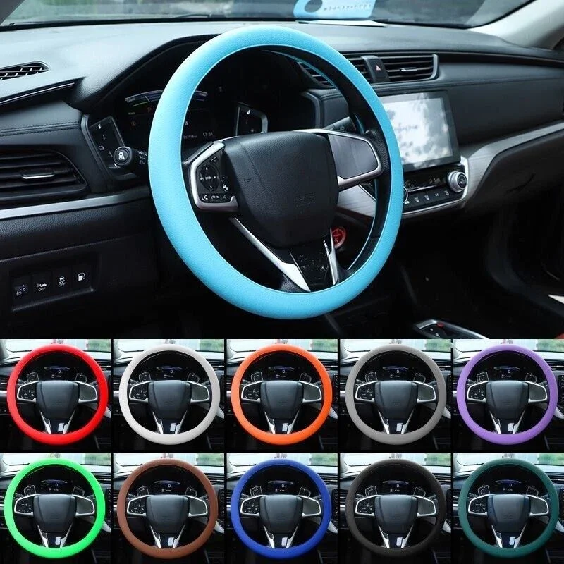 Durable Car Silicone Steering Wheel Cover Elastic Non-Slip Cover For 36-40cm Steering Wheel Multi Color Car Decor Accessories
Durable Car Silicone Steering Wheel Cover Elastic Non-Slip Cover For 36-40cm Steering Wheel Multi Color Car Decor Accessories