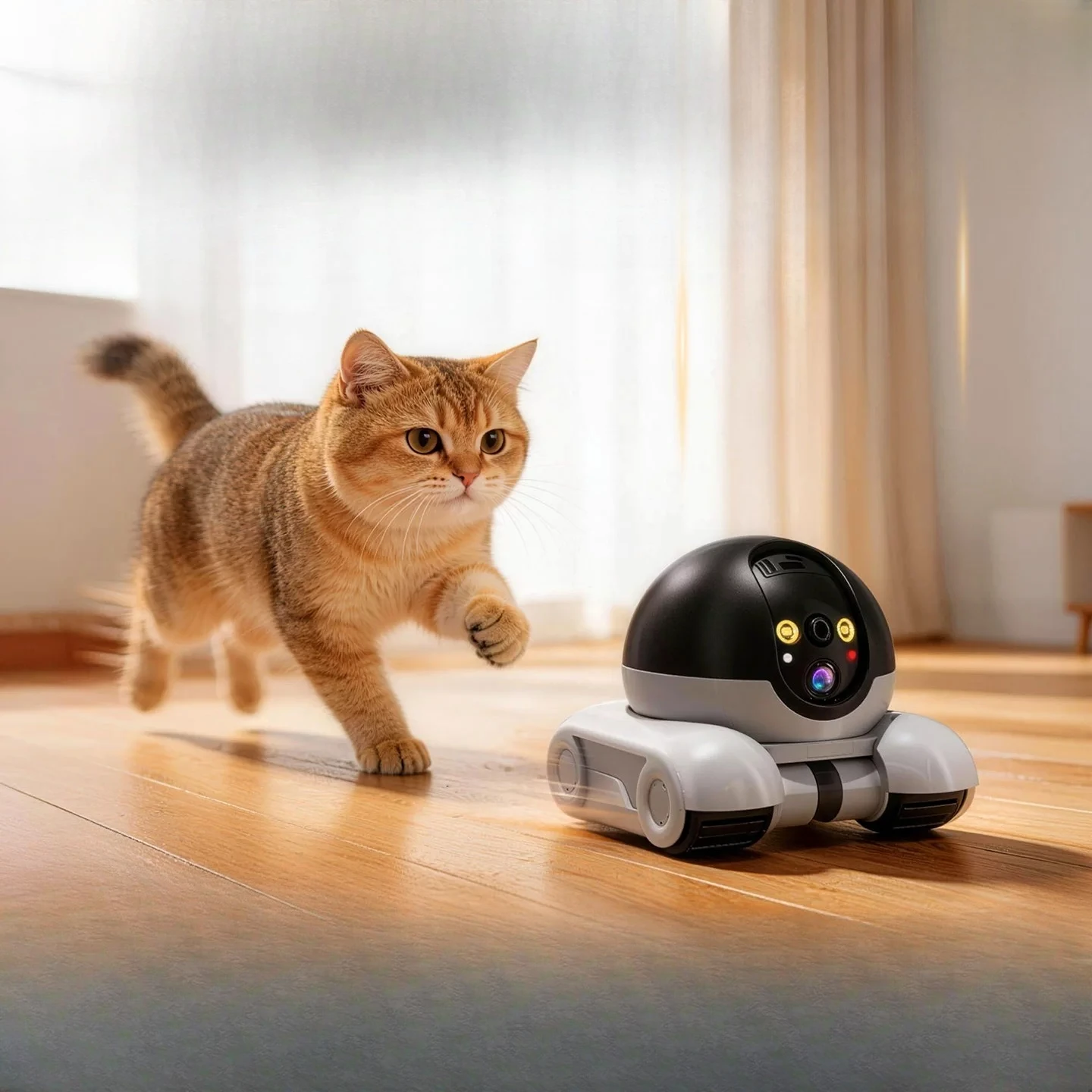 Smart Walking Pet Monitoring Robot Wireless HD Camera Auto Night Vision Home Security Camera for Dogs Cats Supplies with APP Con
Smart Walking Pet Monitoring Robot Wireless HD Camera Auto Night Vision Home Security Camera for Dogs Cats Supplies with APP Con