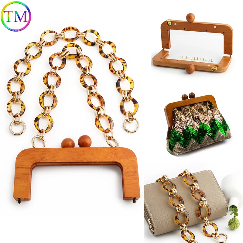 1/3/5PCS 20x8cm Double bead Wooden handle with Resin Chain For DIY Knitting Crochet Handbag Straps Accessories
1/3/5PCS 20x8cm Double bead Wooden handle with Resin Chain For DIY Knitting Crochet Handbag Straps Accessories