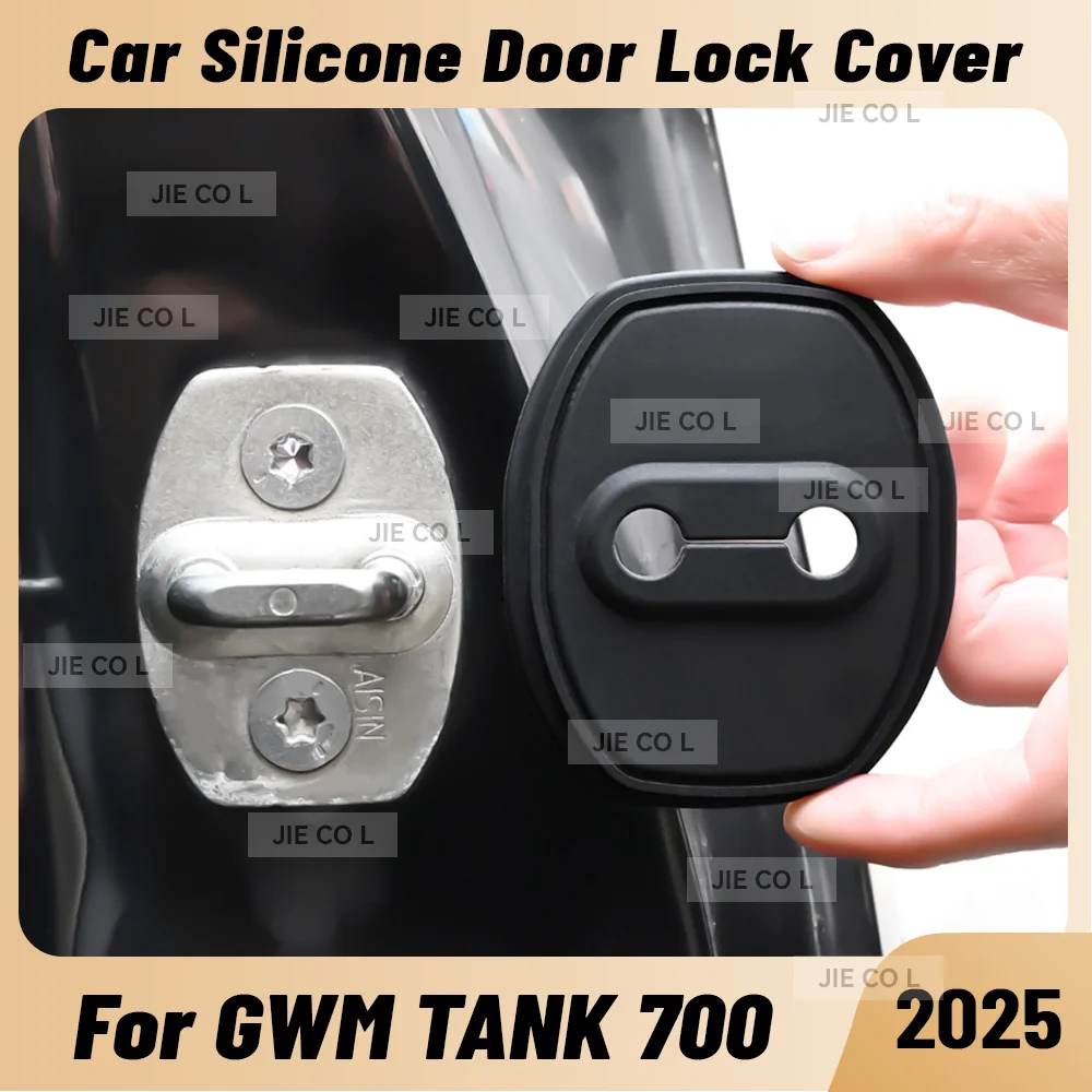 For GWM TANK 700 Hi4-T 2024 2025 Car Door Shock Absorber Door Lock Protector Silicone Auto Door Lock Latches Cover Accessories
For GWM TANK 700 Hi4-T 2024 2025 Car Door Shock Absorber Door Lock Protector Silicone Auto Door Lock Latches Cover Accessories