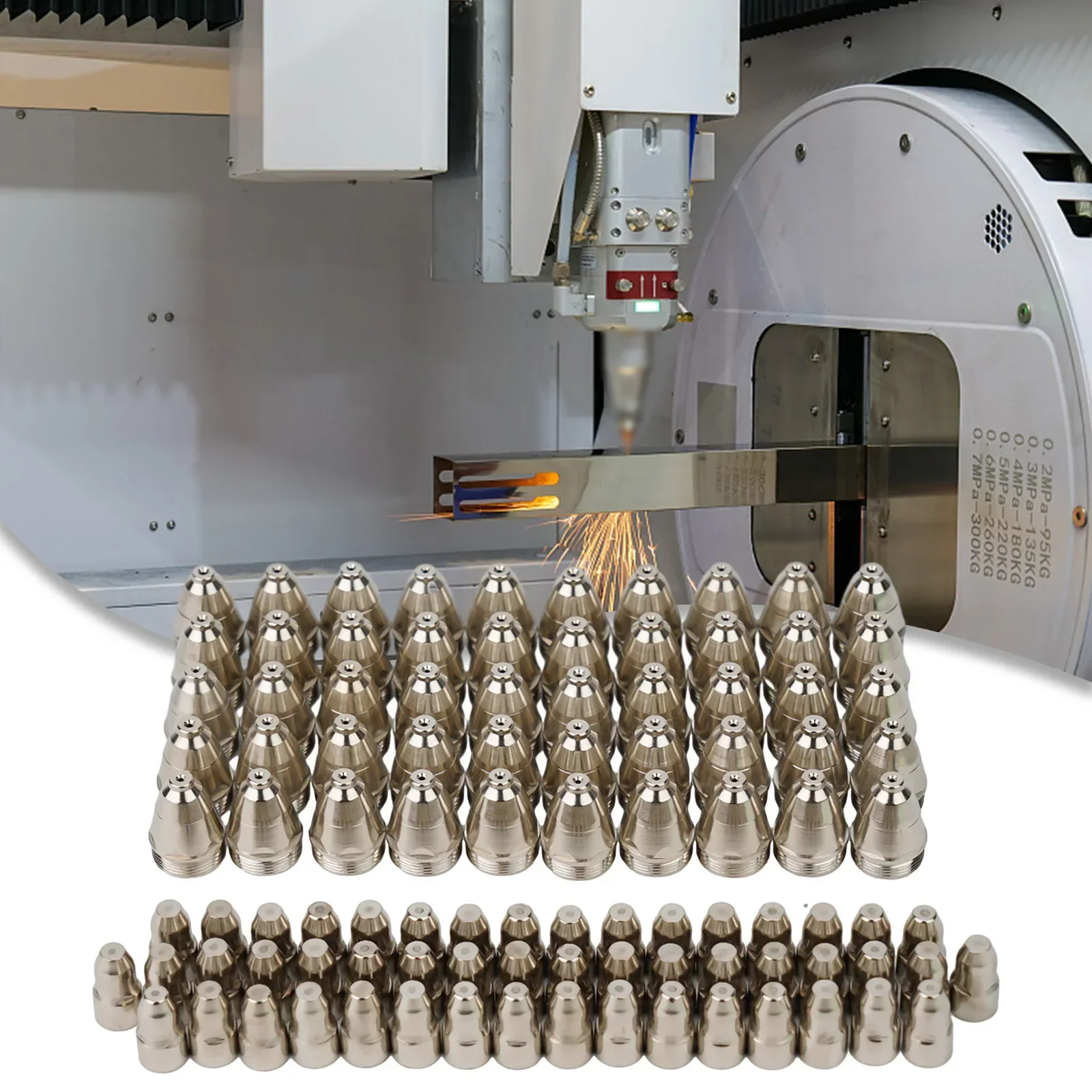 High performance P80 Plasma Torch Consumables 1 5mm Electrode Tip Nozzle Compatible with CUT 70 CUT 80 CUT 100 CUT 120 Systems
High performance P80 Plasma Torch Consumables 1 5mm Electrode Tip Nozzle Compatible with CUT 70 CUT 80 CUT 100 CUT 120 Systems