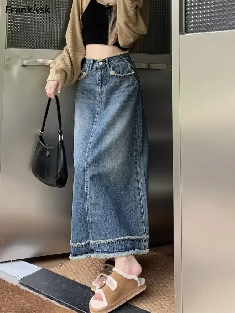 S-5XL Юбки-миди женские базовые ретро осенние новые модные универсальные джинсовые костюмы с высокой талией студенческая уличная одежда трапециевидной формы Y2k
S-5XL Юбки-миди женские базовые ретро осенние новые модные универсальные джинсовые костюмы с высокой талией студенческая уличная одежда трапециевидной формы Y2k