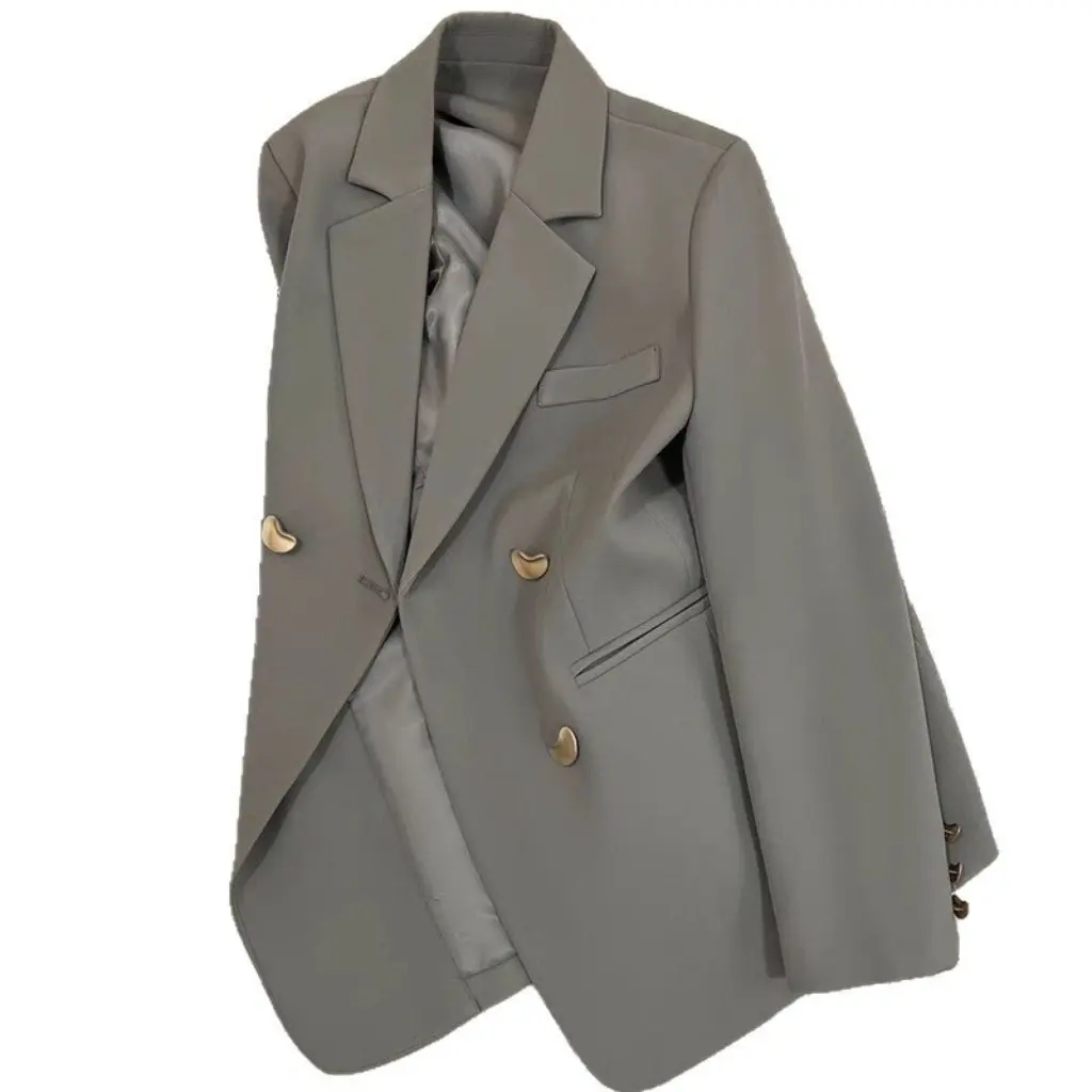 Gray British Style Women's Suit Jacket Fashionable Quality French Style Small Western Clothes Spring Autumn New Arrival
Gray British Style Women's Suit Jacket Fashionable Quality French Style Small Western Clothes Spring Autumn New Arrival
