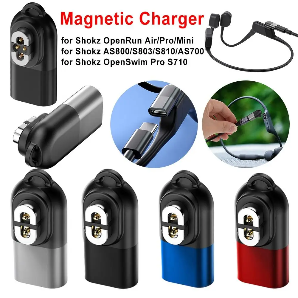 Bone Conduction Headphone Charger Adapter USB-C 90 Degree Charging Converter for Shokz AS800/S803/S810/AS700/OpenSwim Pro S710
Bone Conduction Headphone Charger Adapter USB-C 90 Degree Charging Converter for Shokz AS800/S803/S810/AS700/OpenSwim Pro S710