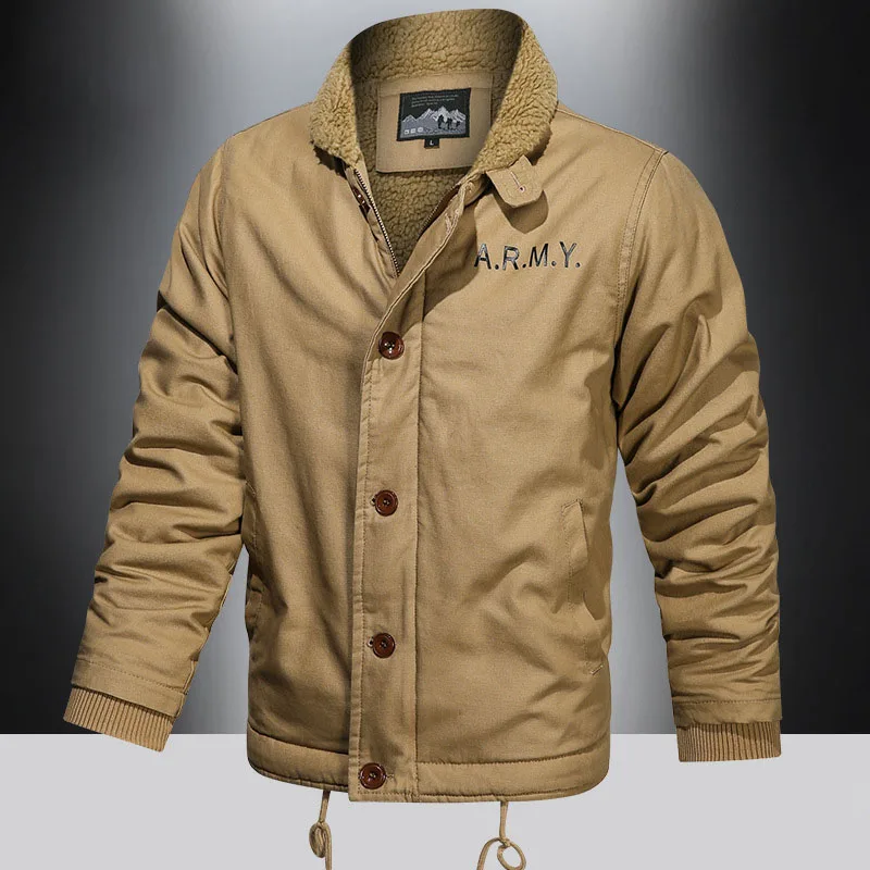 Men Fur Collar Warm Winter Jacket Velvet Military Outdoor Cargo Jacket Army Thick Jackets Coats Veste Hommes Plus Size M-5XL
Men Fur Collar Warm Winter Jacket Velvet Military Outdoor Cargo Jacket Army Thick Jackets Coats Veste Hommes Plus Size M-5XL