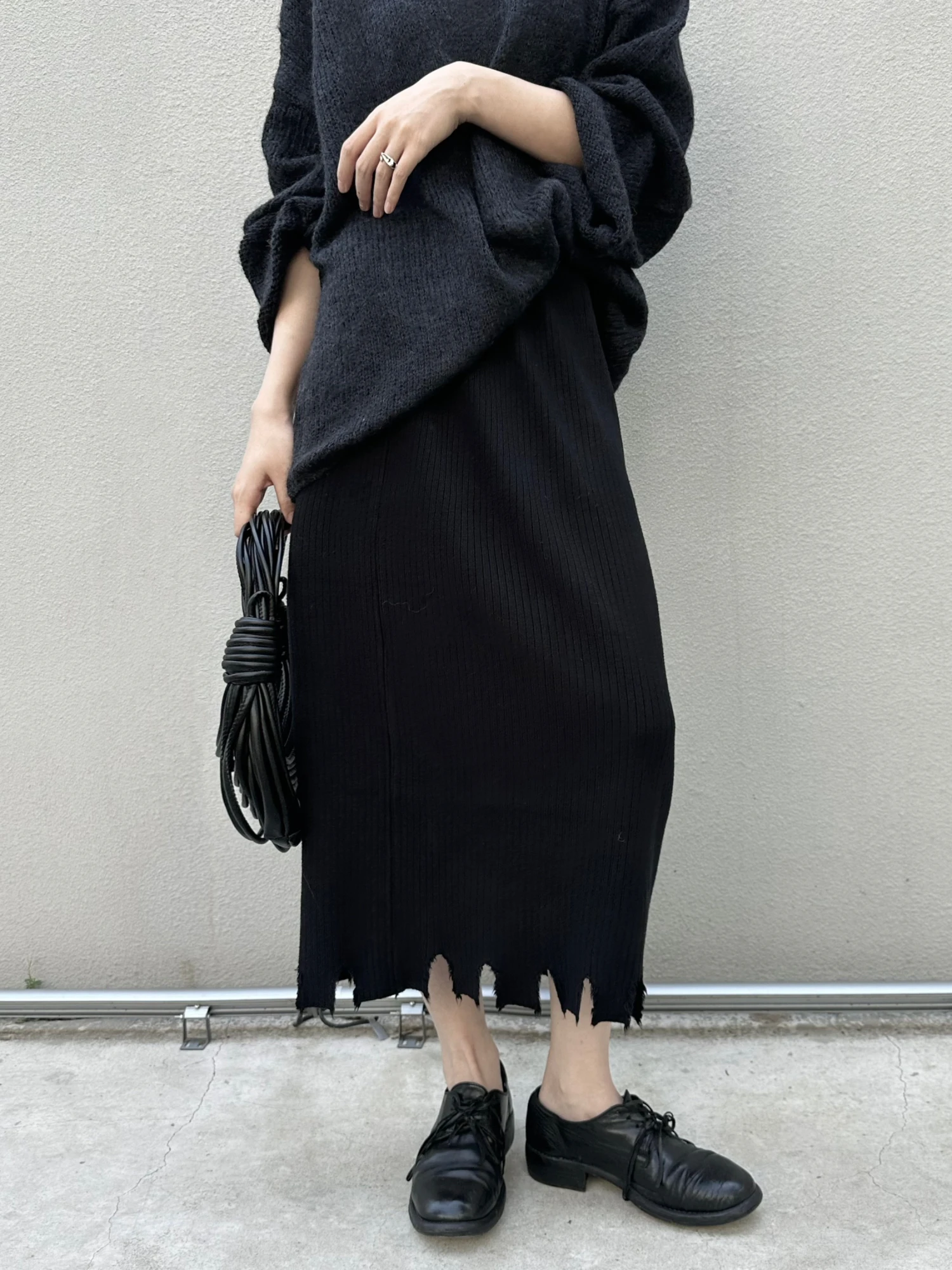 TAI k Sle Knitted Loose Straight Tube Skirt Women's Autumn Winter Faion f-length Skirts Asymmetrical Hemline
TAI k Sle Knitted Loose Straight Tube Skirt Women's Autumn Winter Faion f-length Skirts Asymmetrical Hemline