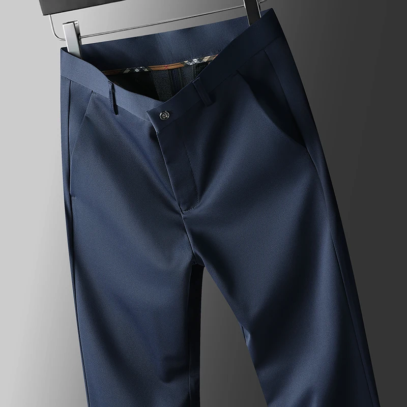 Men's Four-Way Stretch Business Casual Pants Elastic Waist Dress Trousers Straight Fit Formal Work Pants Spring Autumn
Men's Four-Way Stretch Business Casual Pants Elastic Waist Dress Trousers Straight Fit Formal Work Pants Spring Autumn