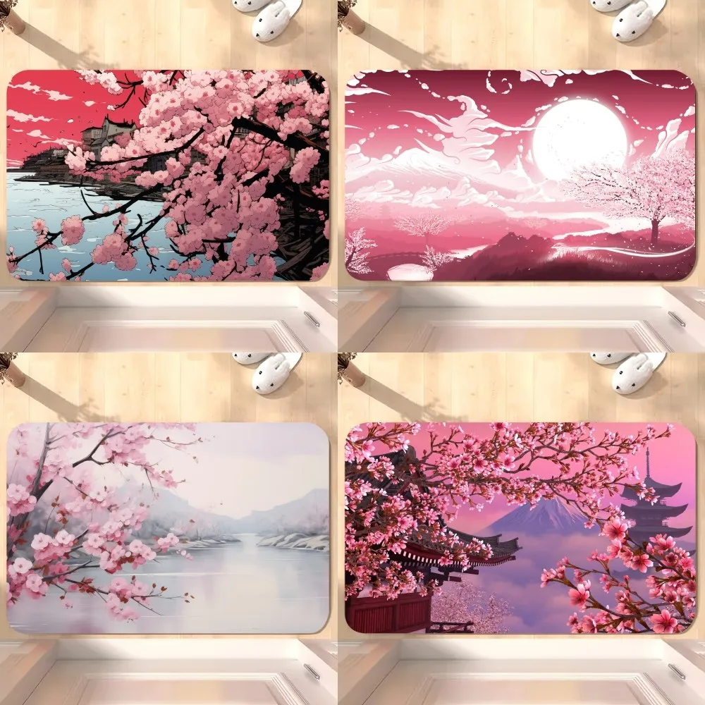 Pink Cherry Blossoms Japanese Floor Mat Bedroom Kitchen Door Bath House Super Absorbent Foot Non-slip
Pink Cherry Blossoms Japanese Floor Mat Bedroom Kitchen Door Bath House Super Absorbent Foot Non-slip