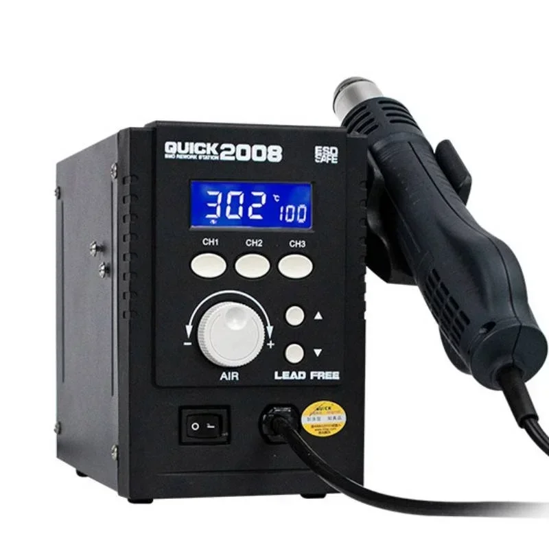 Original 2008 for QUICK ESD Heat Digital Display Lead-Free for Welding Rework Soldering Mobile Phone Maintenance Knife Tweez
Original 2008 for QUICK ESD Heat Digital Display Lead-Free for Welding Rework Soldering Mobile Phone Maintenance Knife Tweez