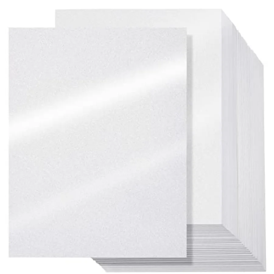500 Sheets Shimmer Cardstocks 8.5 x 11 Inch Pearl White Metallic Paper 80lb 230gsm Double Sided Printer Paper for Wedding Birth
500 Sheets Shimmer Cardstocks 8.5 x 11 Inch Pearl White Metallic Paper 80lb 230gsm Double Sided Printer Paper for Wedding Birth