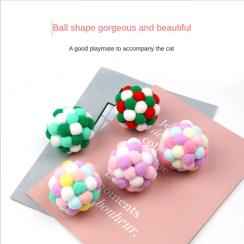 Handmade Plush Bell Ball for Cat, Colorful Toy, Self-Help Ball, Interactive Pet Toys
Handmade Plush Bell Ball for Cat, Colorful Toy, Self-Help Ball, Interactive Pet Toys