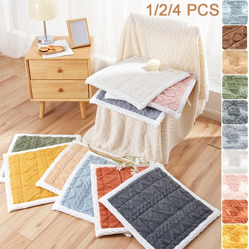 1/2/4PCS Solid Color Square Seat Pad Thicken Warm High Weight Lamb Cashmere Cushion Non-Slip for Office Dining Home Living Room
1/2/4PCS Solid Color Square Seat Pad Thicken Warm High Weight Lamb Cashmere Cushion Non-Slip for Office Dining Home Living Room
