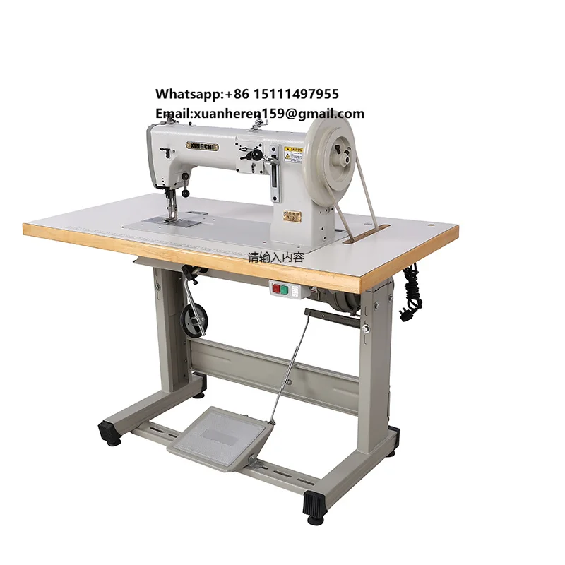 XC-243 Heavy Duty Industrial Sewing Machine Single Needle Triple Feed Walking Foot Large High Speed Lockstitch for Canvas New
XC-243 Heavy Duty Industrial Sewing Machine Single Needle Triple Feed Walking Foot Large High Speed Lockstitch for Canvas New