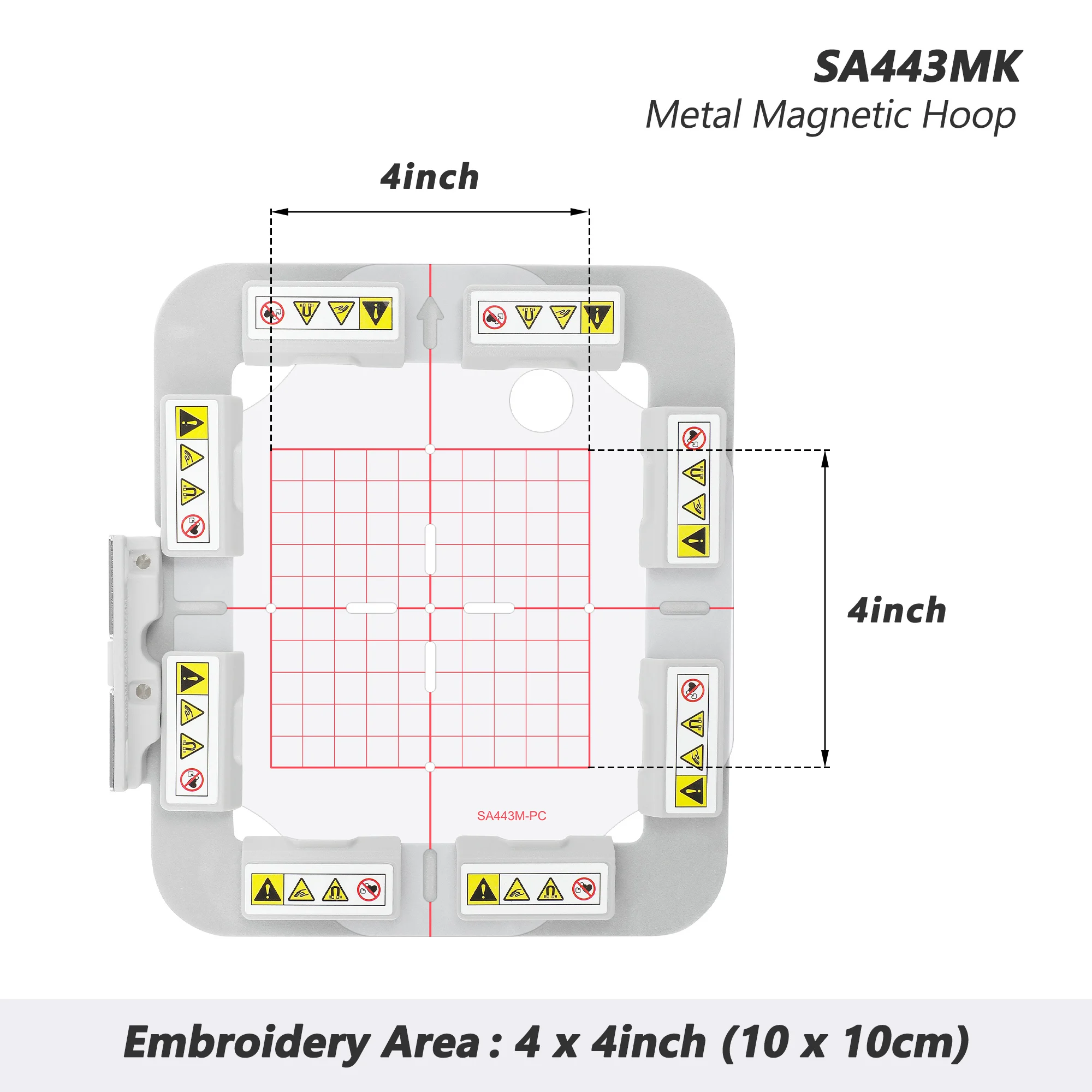 Magnetic embroidery Hoop SA443MK 4*4 in 100*100mm fit for Brother NQ1600E 1400E NQ3600D 3500D 4000D 2800D 2500D 1500D V7 V5 V3
Magnetic embroidery Hoop SA443MK 4*4 in 100*100mm fit for Brother NQ1600E 1400E NQ3600D 3500D 4000D 2800D 2500D 1500D V7 V5 V3