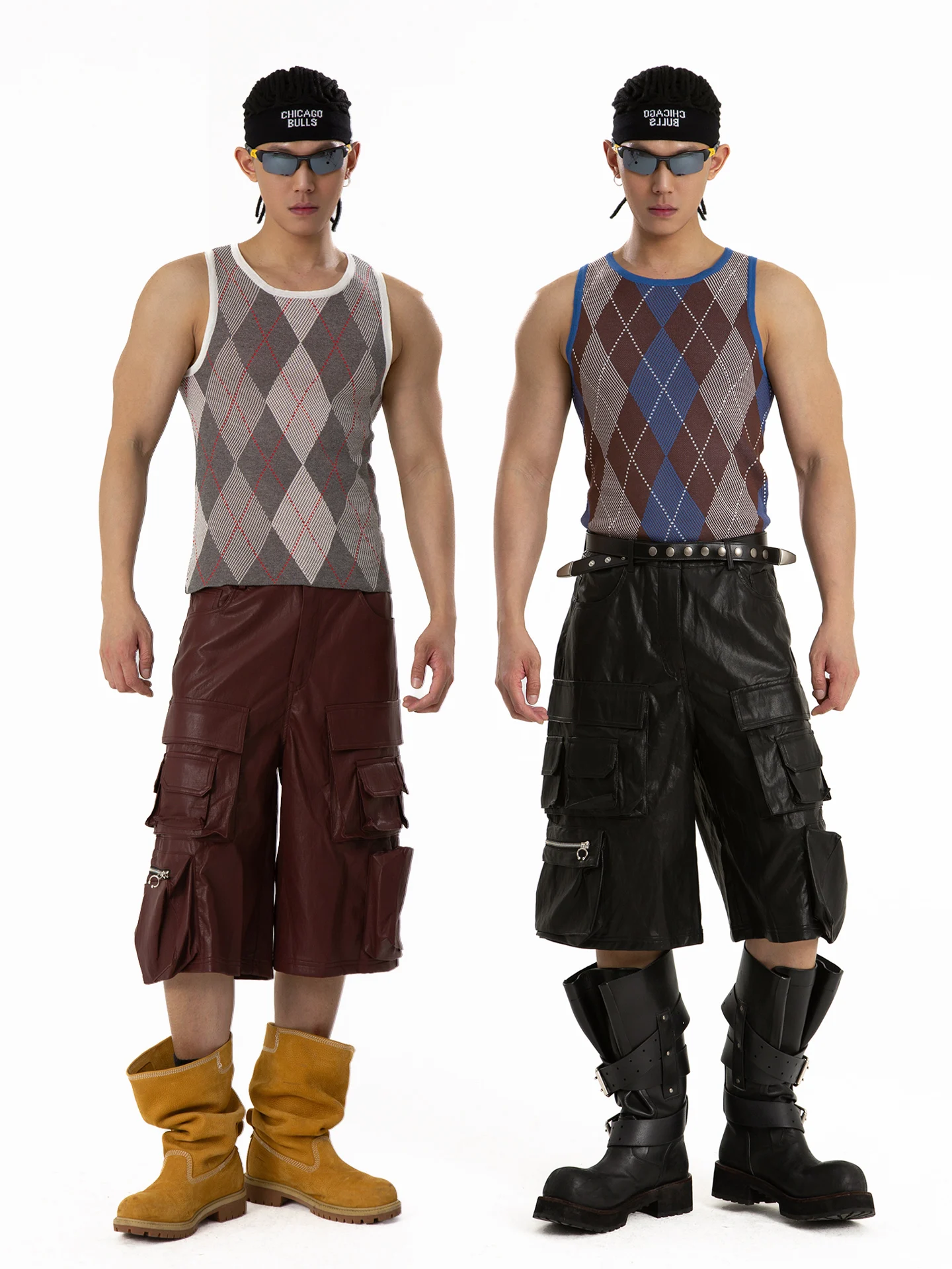 CLP Men's Slim Fit Knitted Vest Red Blue Grey Diamond Color Block Elastic Sports Casual Fitness Trendy City Walk Polyester Co...
CLP Men's Slim Fit Knitted Vest Red Blue Grey Diamond Color Block Elastic Sports Casual Fitness Trendy City Walk Polyester Co...