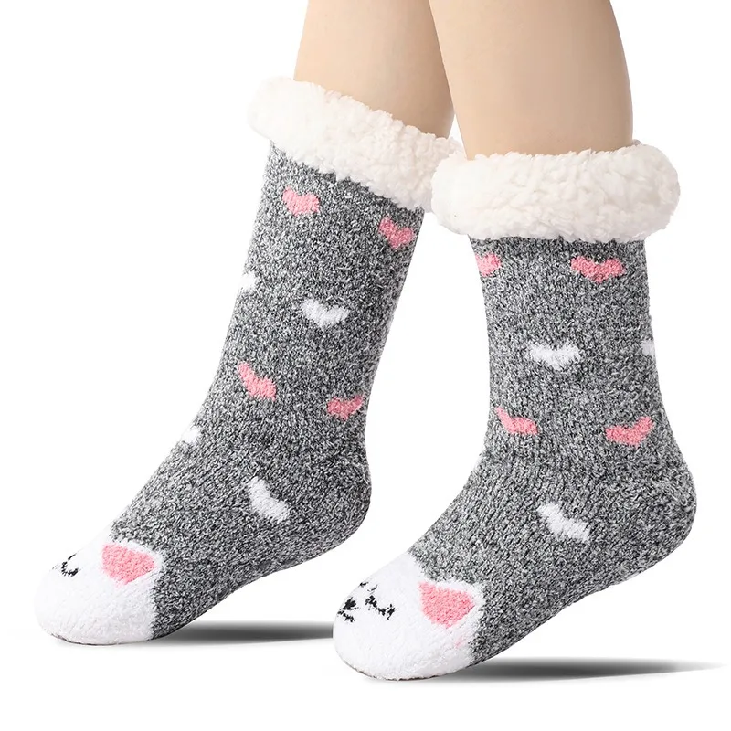 Womens Fuzzy Slipper Socks Winter Thermal Beer Pattern Snowflake Fleece Lining Christmas Stockings Fluffy Warm Indoor Home Socks
Womens Fuzzy Slipper Socks Winter Thermal Beer Pattern Snowflake Fleece Lining Christmas Stockings Fluffy Warm Indoor Home Socks