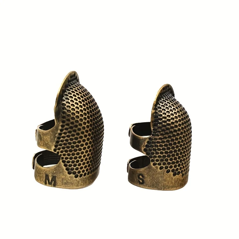 2PCS Vintage Adjustable Thimbles, Sewing Finger Protector Sleeve, Metal Needle Guard for Quilting, DIY Sewing Gift
2PCS Vintage Adjustable Thimbles, Sewing Finger Protector Sleeve, Metal Needle Guard for Quilting, DIY Sewing Gift
