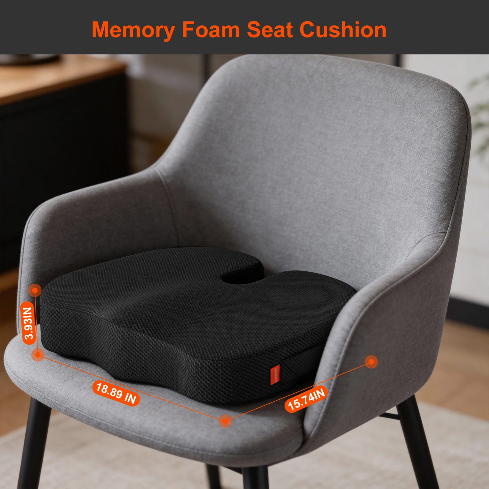 inaepeak Air Mesh Comfort Cushion, Extra Thick Seating Support with Ventilation Channel Design, Black Foam Chair Pad
inaepeak Air Mesh Comfort Cushion, Extra Thick Seating Support with Ventilation Channel Design, Black Foam Chair Pad