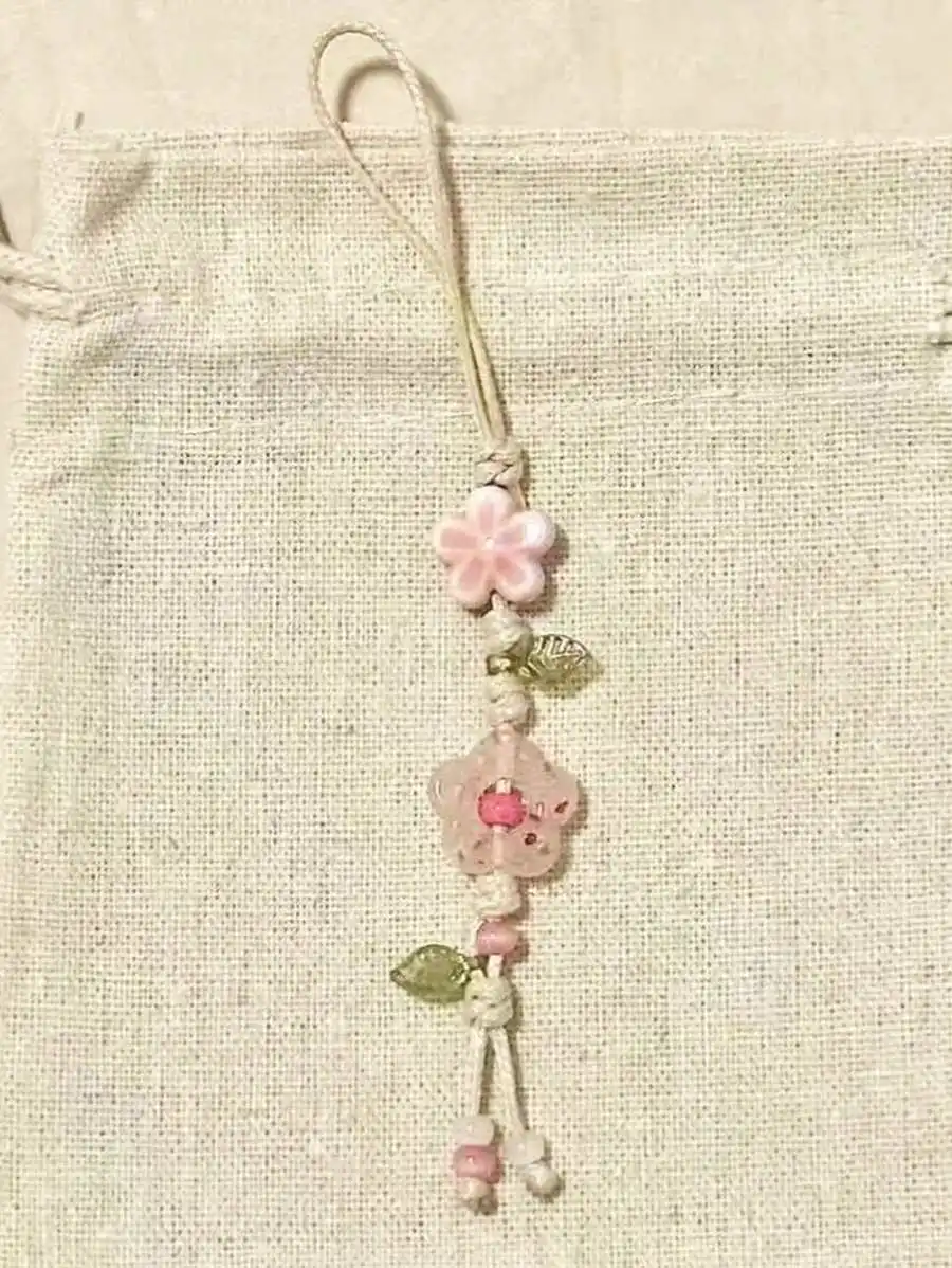 1pc Pink Crystal Jade Floral Green Leaf Spring Limited Mobile Phone Lanyard Designed For Women Compatible Bag Pendant Keychain C
1pc Pink Crystal Jade Floral Green Leaf Spring Limited Mobile Phone Lanyard Designed For Women Compatible Bag Pendant Keychain C