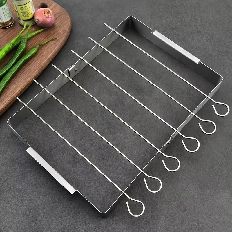 New Stainless Steel Grill Chicken Leg Rack Outdoor Camping Portable Grill Tool Creative BBQ Grill Rack with Grill Skewers
New Stainless Steel Grill Chicken Leg Rack Outdoor Camping Portable Grill Tool Creative BBQ Grill Rack with Grill Skewers