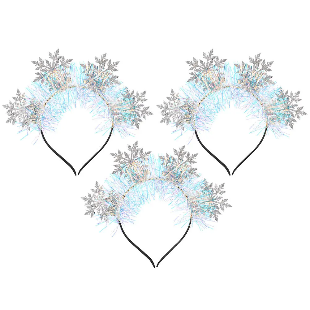 3Pcs Snowflake Headband Women Girls Glitter Christmas Party Hairband Decorative Accessory Xmas Snowflake Headband Comfortable
3Pcs Snowflake Headband Women Girls Glitter Christmas Party Hairband Decorative Accessory Xmas Snowflake Headband Comfortable