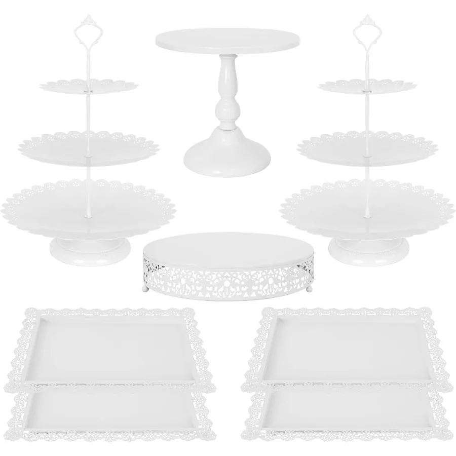 8 шт. подставка для торта, белый металлический набор для демонстрации десертного стола, 3-уровневая подставка для кексов, башня для демонстрации торта и поднос для печенья, сервировочная стойка Tr
8 шт. подставка для торта, белый металлический набор для демонстрации десертного стола, 3-уровневая подставка для кексов, башня для демонстрации торта и поднос для печенья, сервировочная стойка Tr