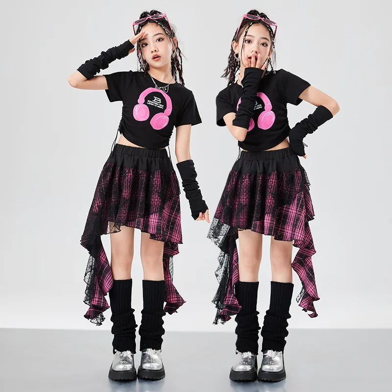 Girls Hip Hop Crop Top Street Dance Gauze K-pop Plaid Skirts Kids Streetwear Children Jazz Cheerleader Costumes Clothes Sets
Girls Hip Hop Crop Top Street Dance Gauze K-pop Plaid Skirts Kids Streetwear Children Jazz Cheerleader Costumes Clothes Sets