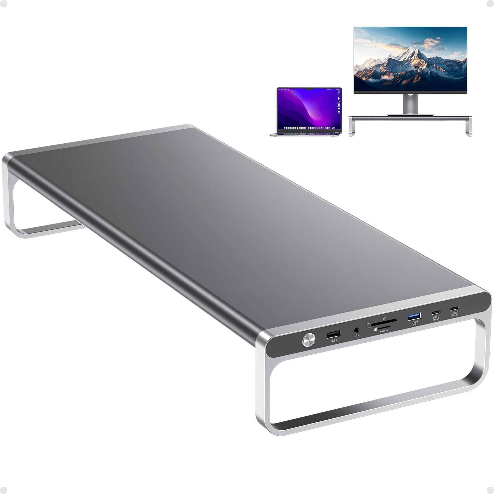 PULWTOP 13-in-1 Stand USB-C Docking Station With USB-A/C Ports, 4K60Hz , SD/TF Card Slots, Ethernet
PULWTOP 13-in-1 Stand USB-C Docking Station With USB-A/C Ports, 4K60Hz , SD/TF Card Slots, Ethernet