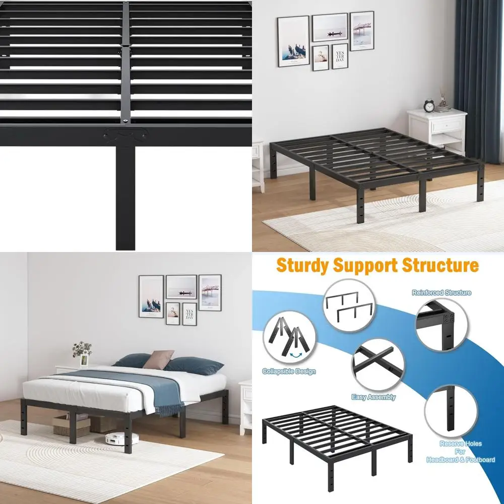 Металлический каркас кровати на платформе размера «queen-size 14, прочный, без коробчатой пружины, для хранения, тихий, простая сборка
Металлический каркас кровати на платформе размера «queen-size 14, прочный, без коробчатой пружины, для хранения, тихий, простая сборка