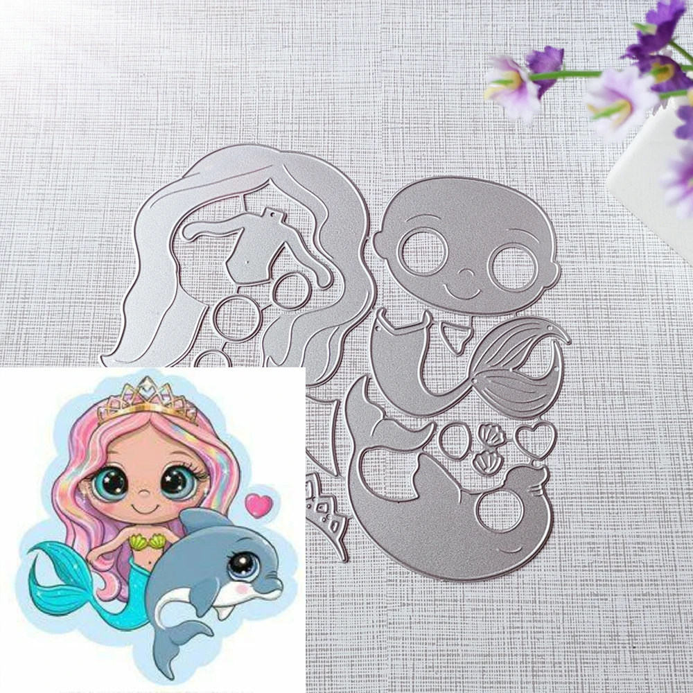 New mermaids and whales cutting dies scrapbook decoration embossed photo album decoration card making DIY crafts
New mermaids and whales cutting dies scrapbook decoration embossed photo album decoration card making DIY crafts
