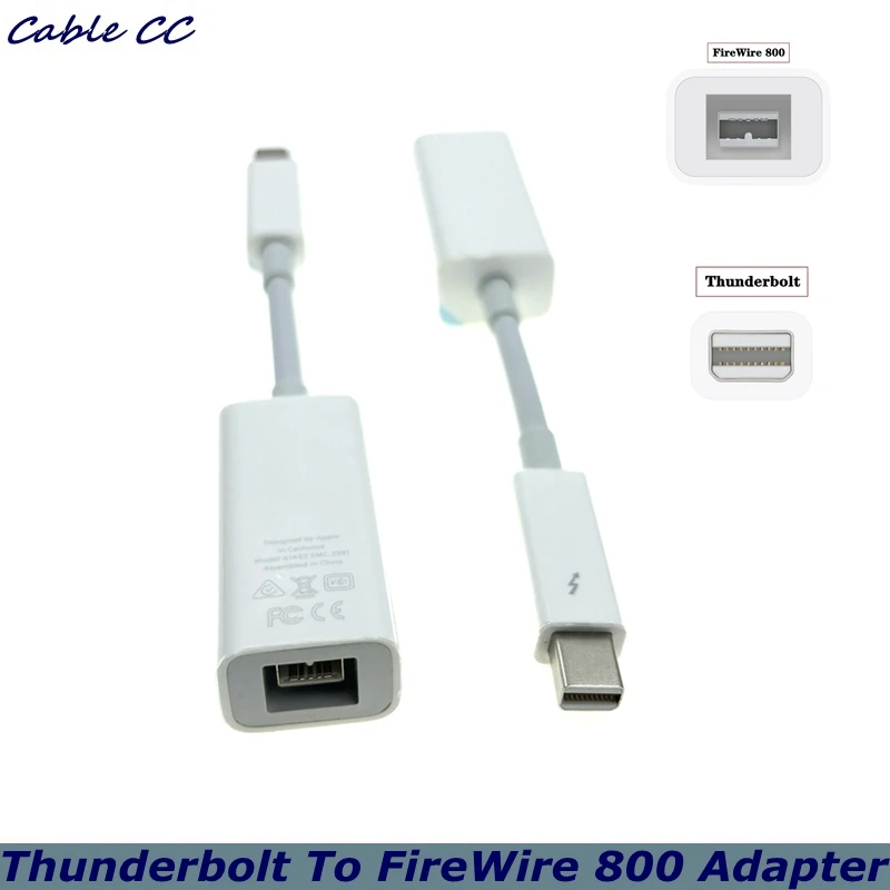 Быстрый адаптер Thunderbolt 2 к FireWire 800 Thunderbolt к Fire 1394B, подходит для компьютеров Mac, оснащенных портами Thunderbolt
Быстрый адаптер Thunderbolt 2 к FireWire 800 Thunderbolt к Fire 1394B, подходит для компьютеров Mac, оснащенных портами Thunderbolt